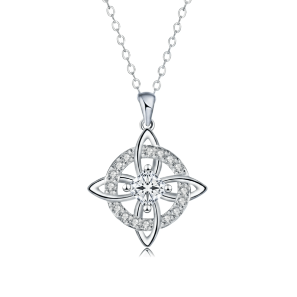 Mystical Birthstone Witches Knot Necklace – Natural Crystal🔮💞Protect Your Loved Ones