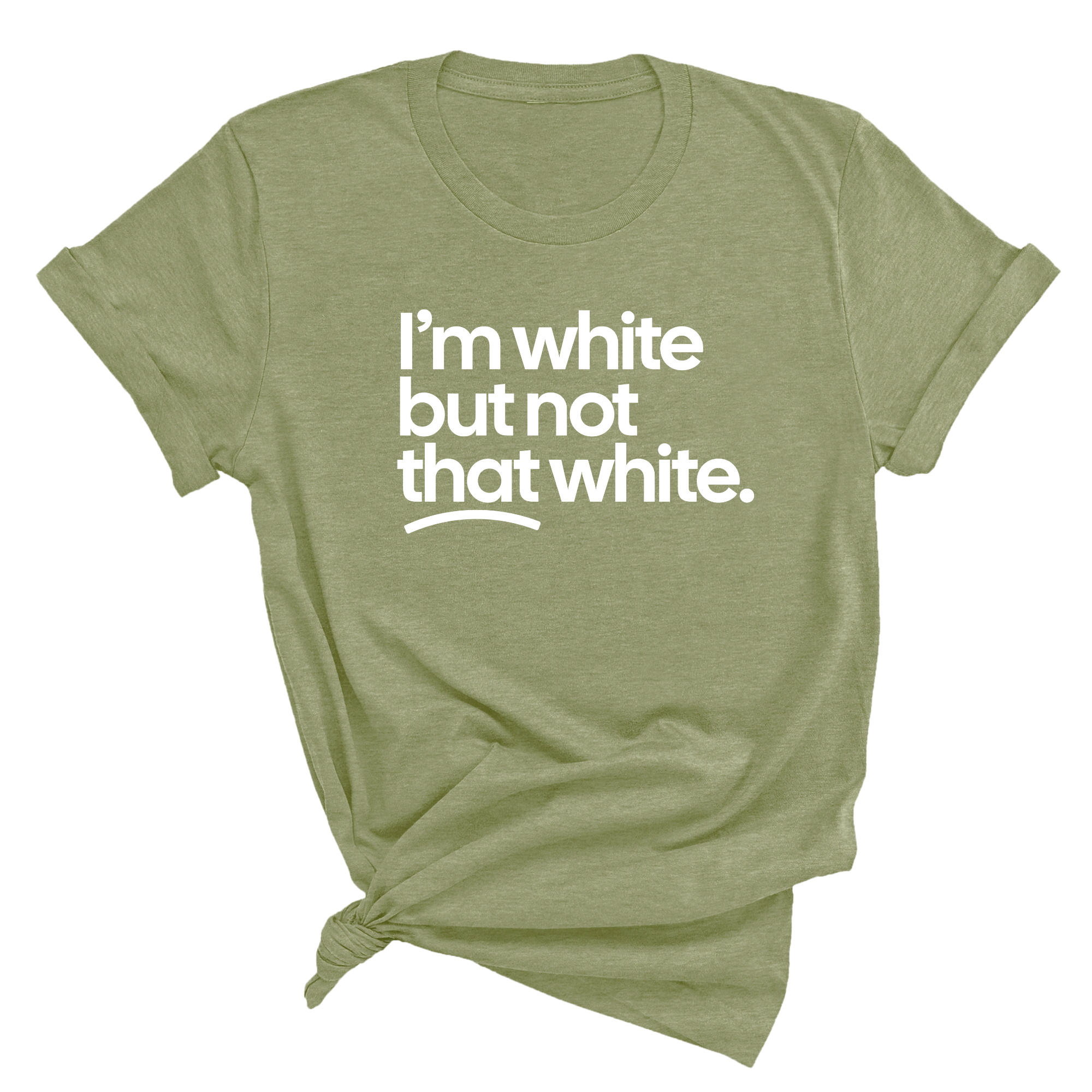 I’m white but not that white Unisex Tee-T-Shirt-The Original God Ain't Petty But I Am