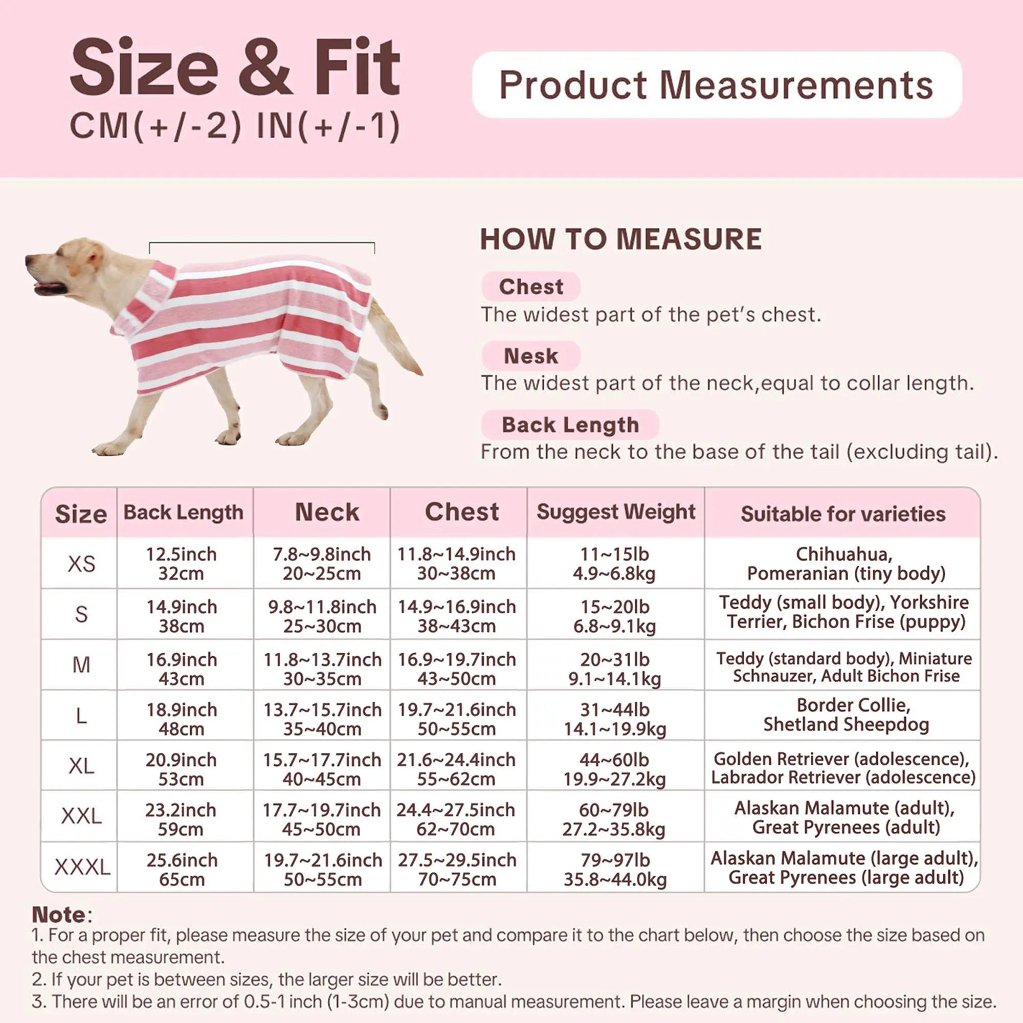 Quick-Drying Dog Bathrobe, 1-Piece Striped Pet Dressing Gown with Adjustable Belly Band, Super-Absorbent Super-Soft Fabric