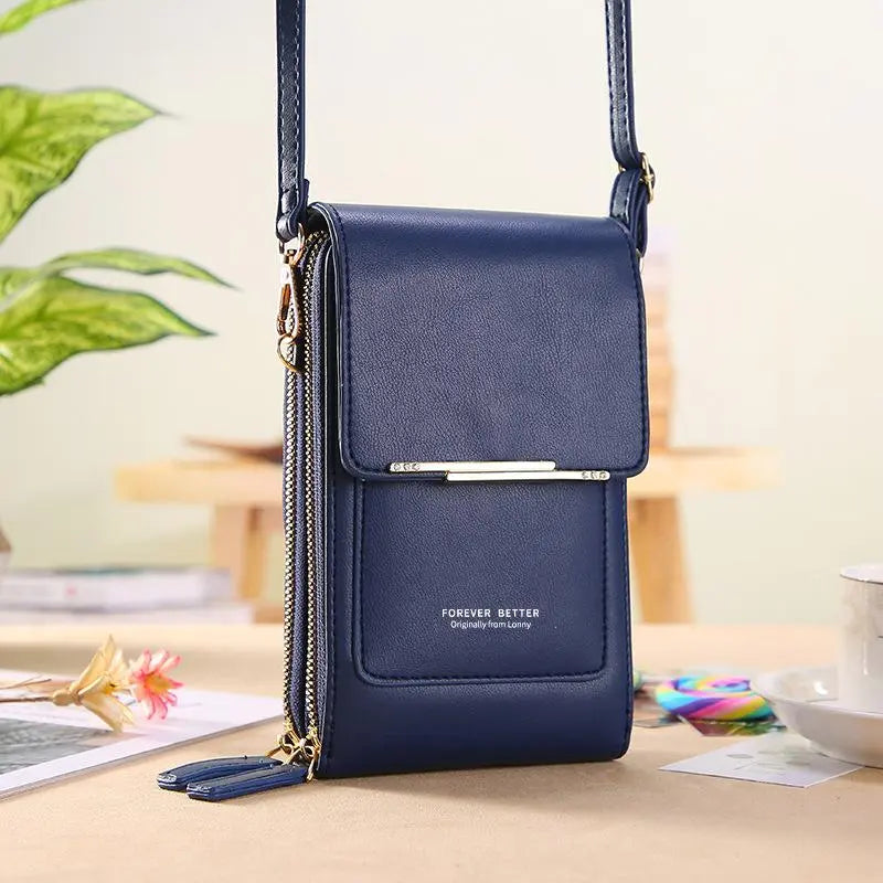 2026 Trendy Minimalist Elegant Women's Touchscreen Crossbody Phone Wallet