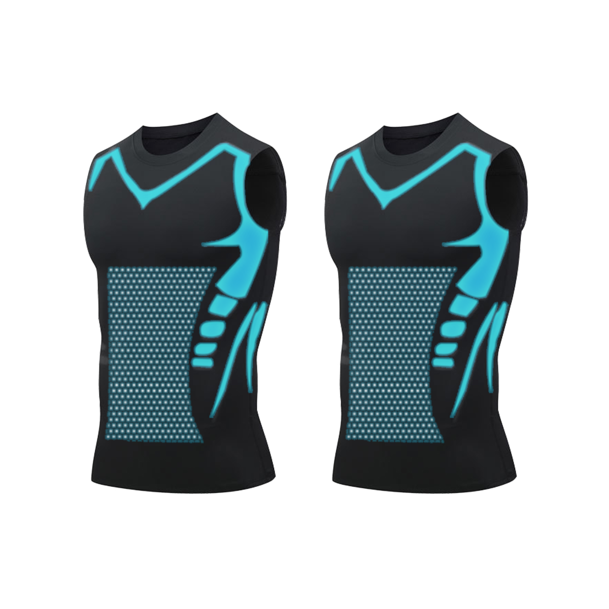 🚀2023 New Version EXPECTSKY™ Ionic Shaping Vest,Comfortable and breathable ice-silk fabric,For men to build a perfect body（🔥🔥Limited time discount Last 30 minutes⏳）