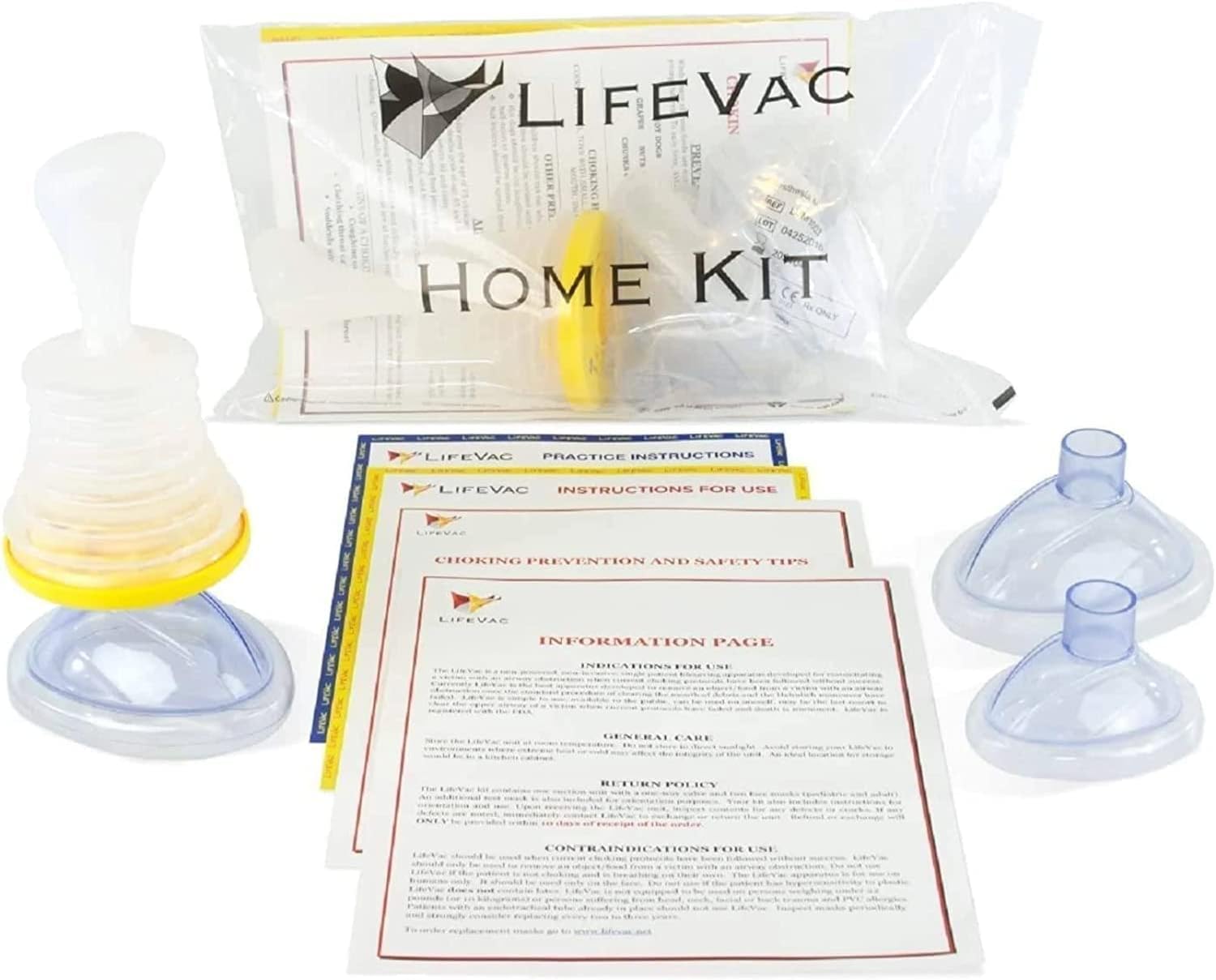 Authentic LifeVac Choking Rescue Device for Kids and Adults,Portable Airway Assist First Aid Home Kit