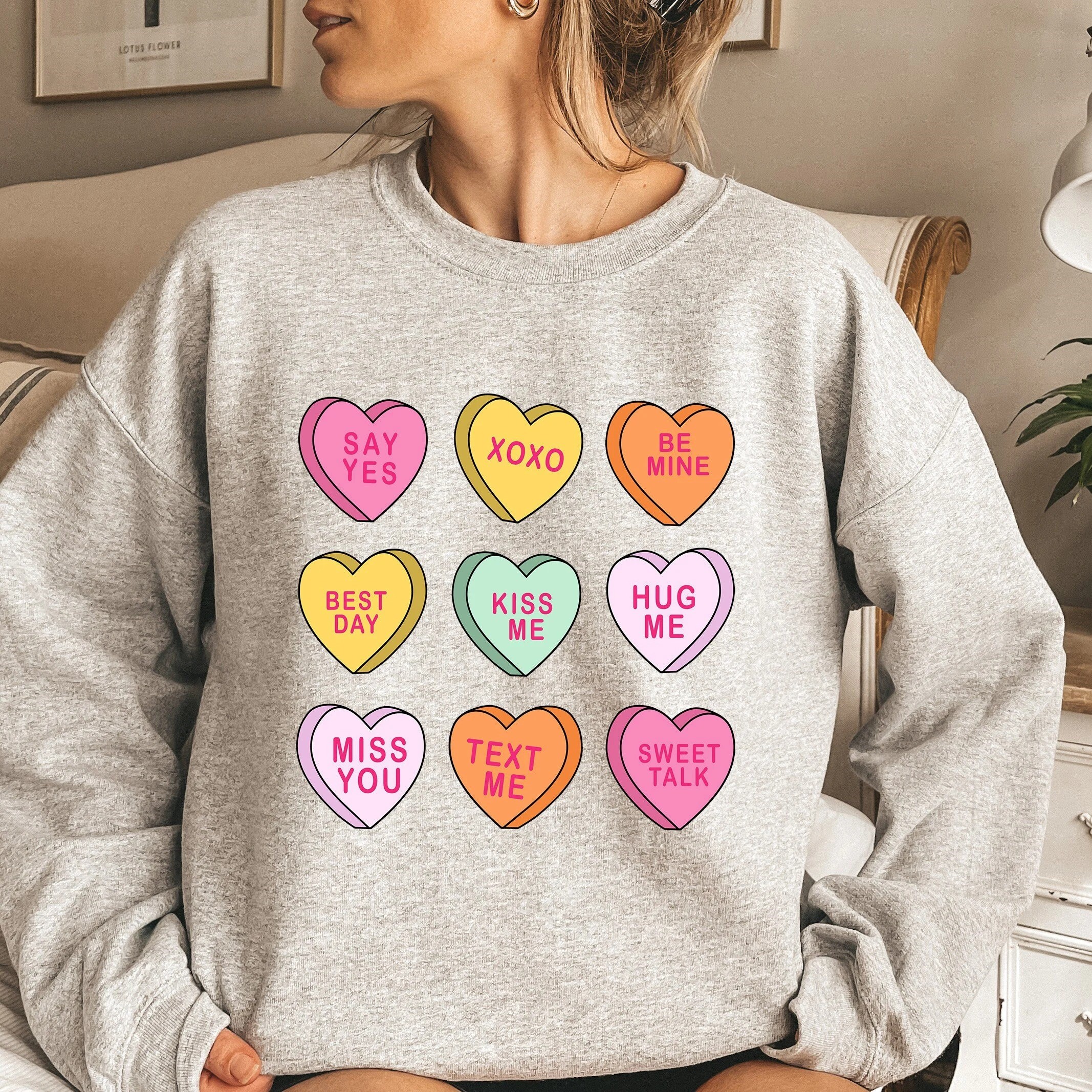 Conversation Hearts Valentine's Day Sweatshirt