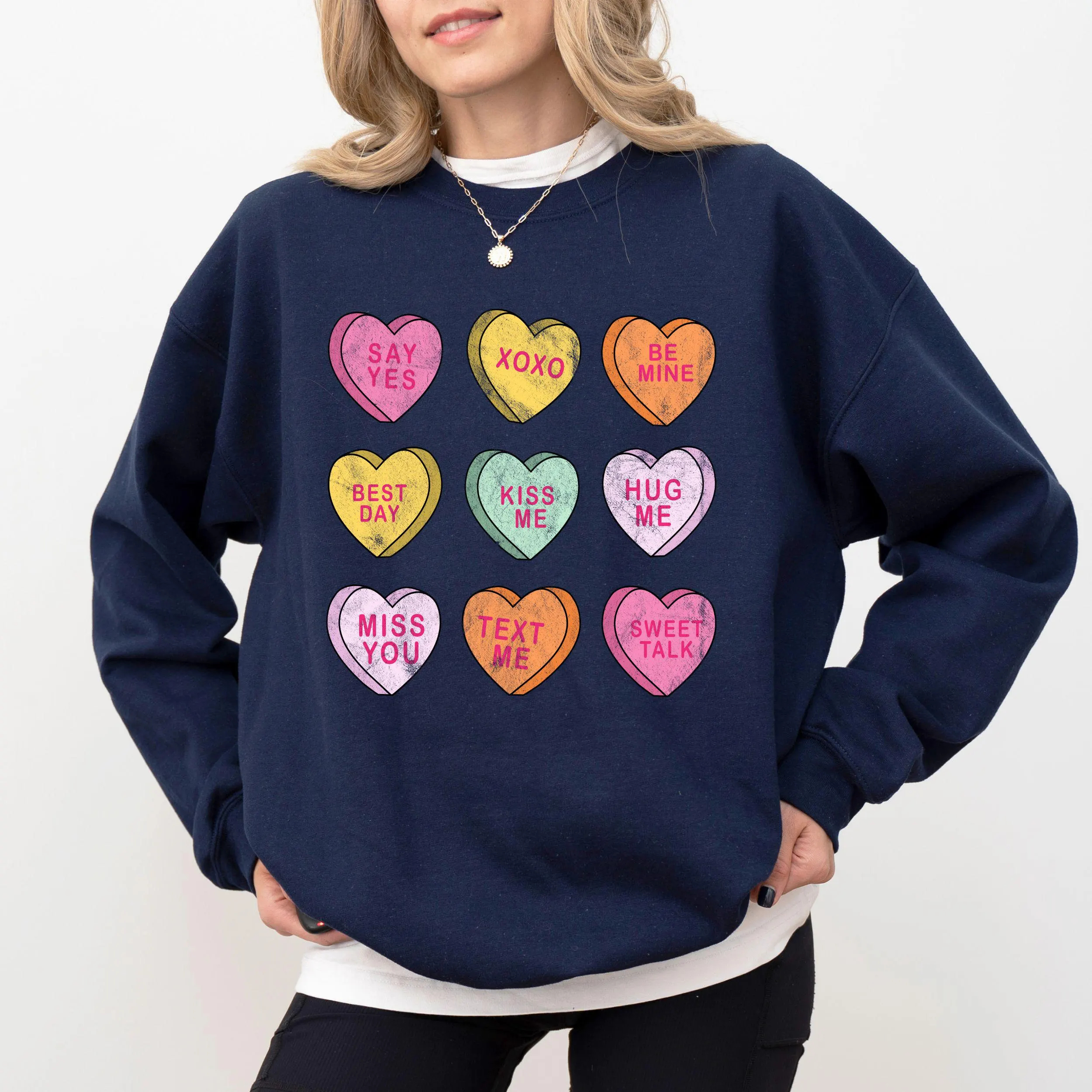 Conversation Hearts Valentine's Day Sweatshirt