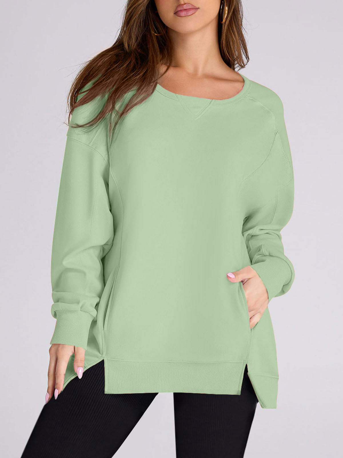 2024 Fall New Women‘s Oversized Pullover with Pockets(buy 2 10% OFF)