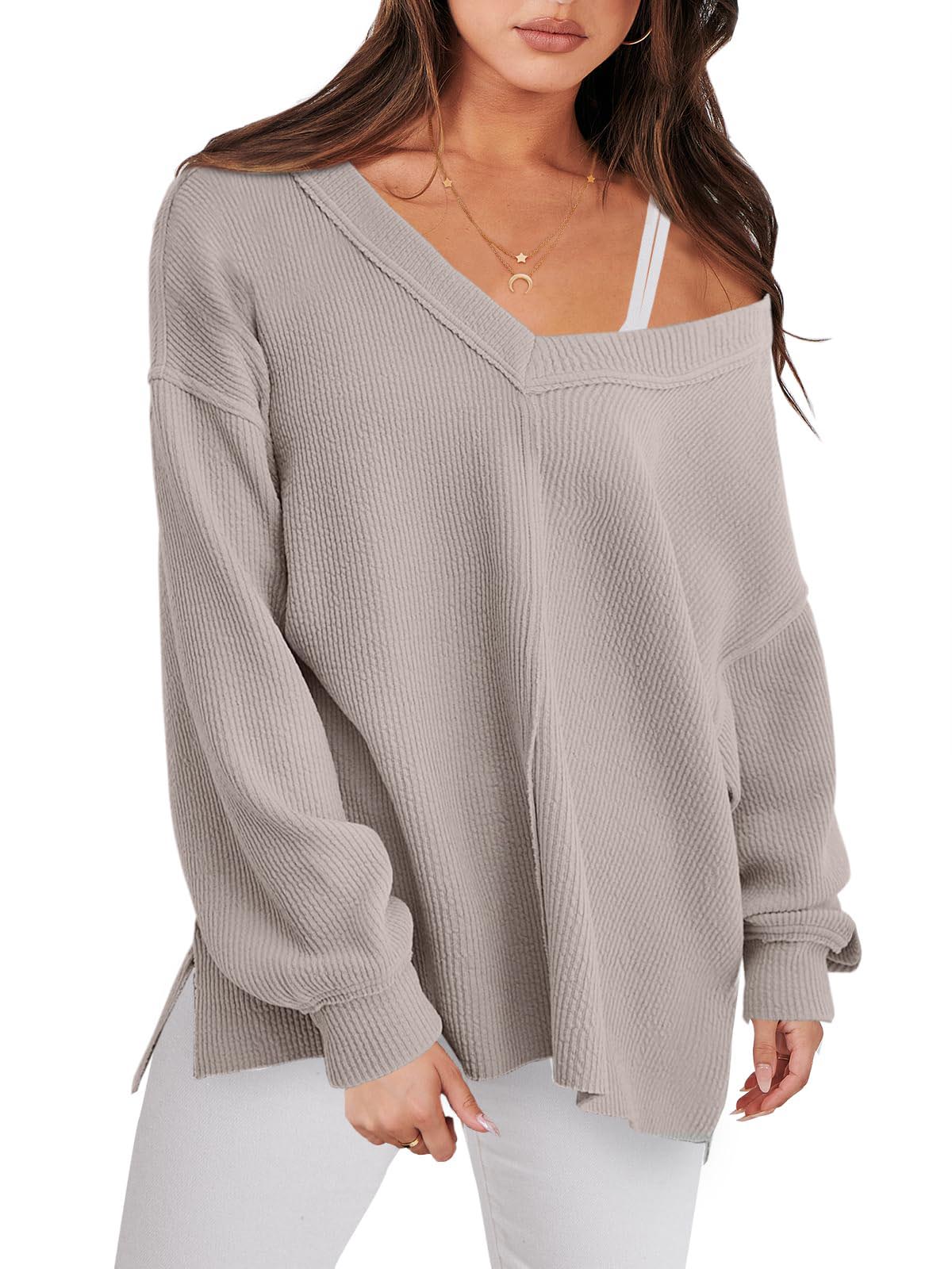 Women's Oversized Long Sleeve Sweatshirt (Buy 2 Free Shipping)