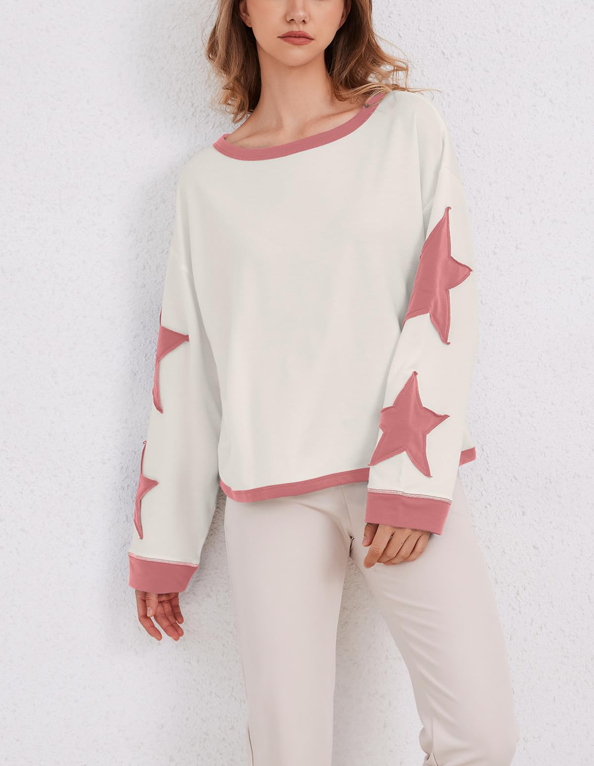 Star Graphic Oversized Sweatshirts for Women (Buy 2 Free Shipping)