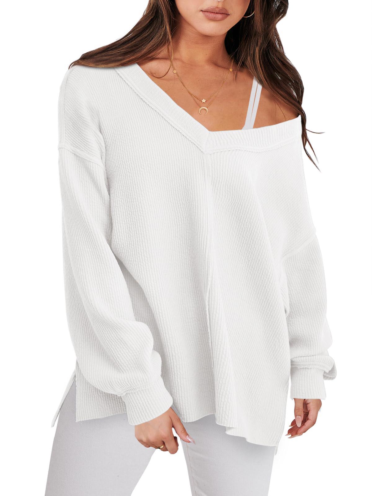 Women's Oversized Long Sleeve Sweatshirt (Buy 2 Free Shipping)