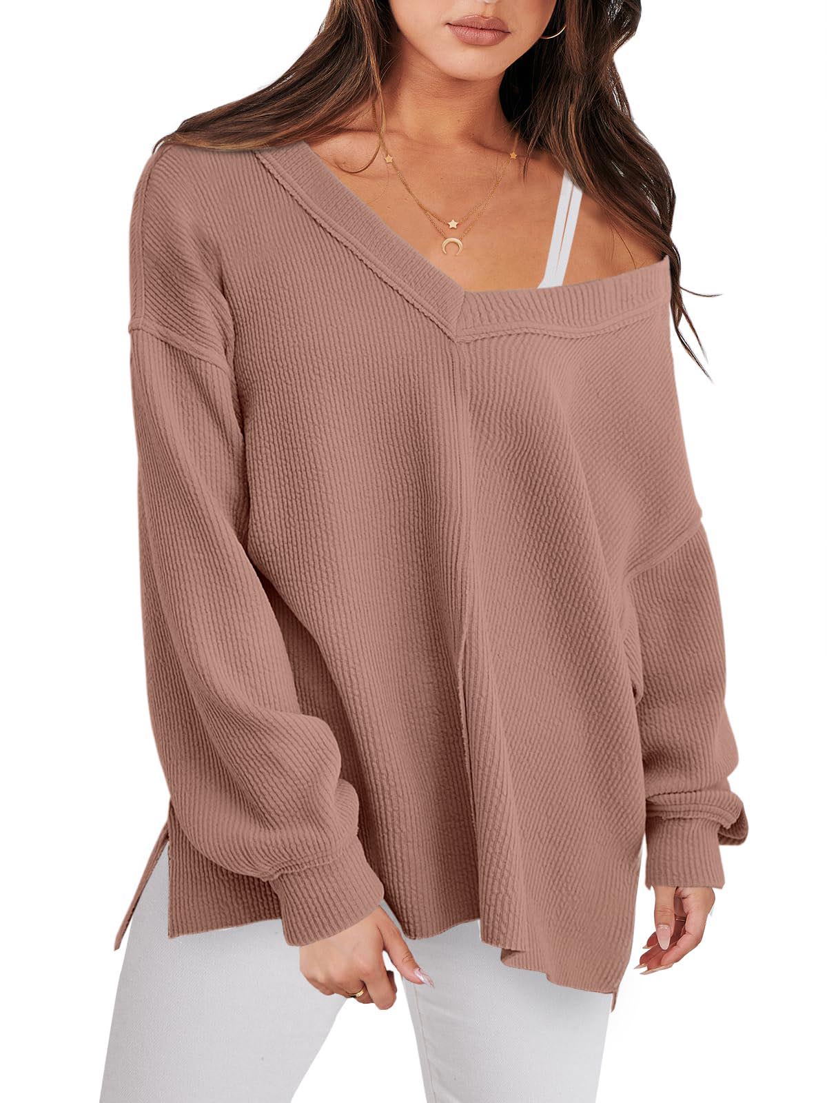 Women's Oversized Long Sleeve Sweatshirt (Buy 2 Free Shipping)