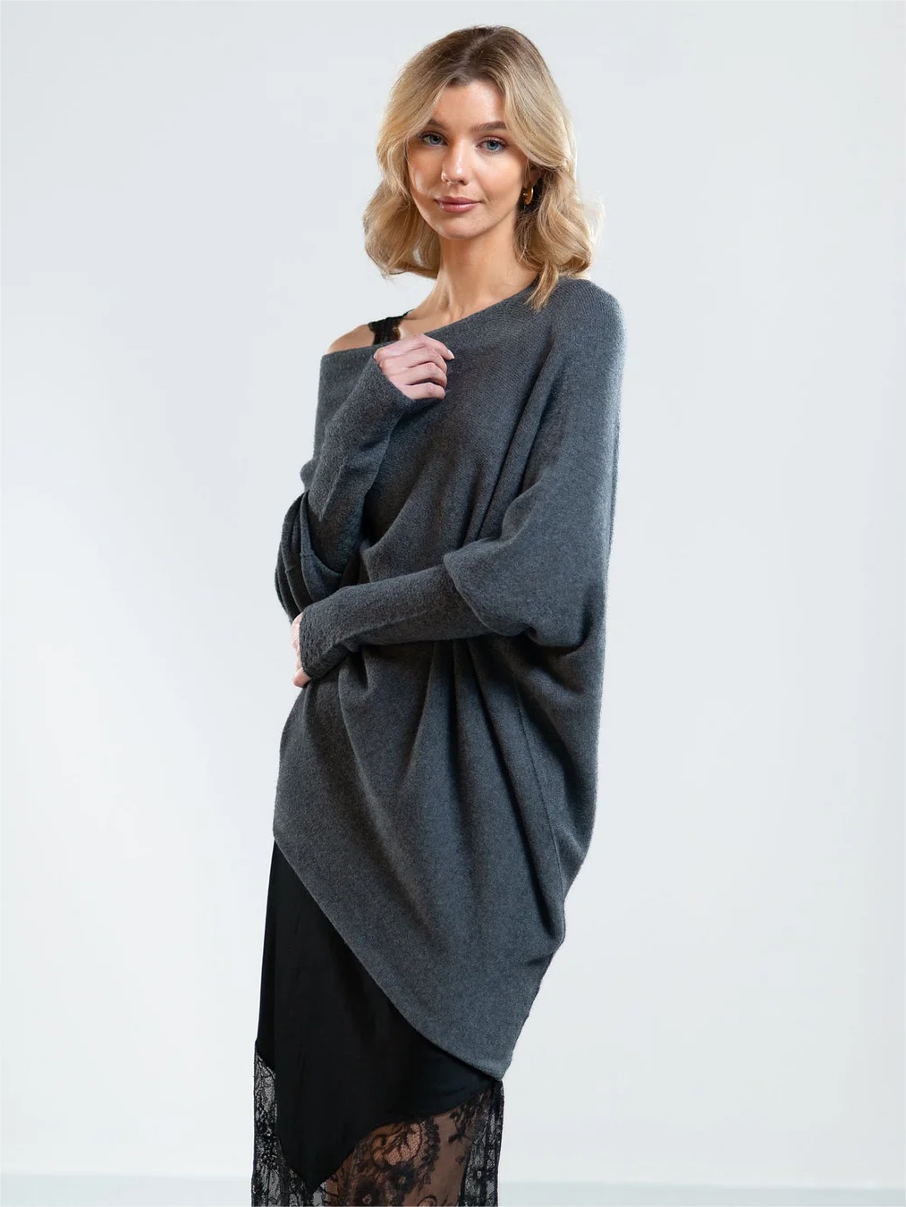 2023 Hot Sale-Asymmetric Draped Jumper (Buy 2 Free Shipping)
