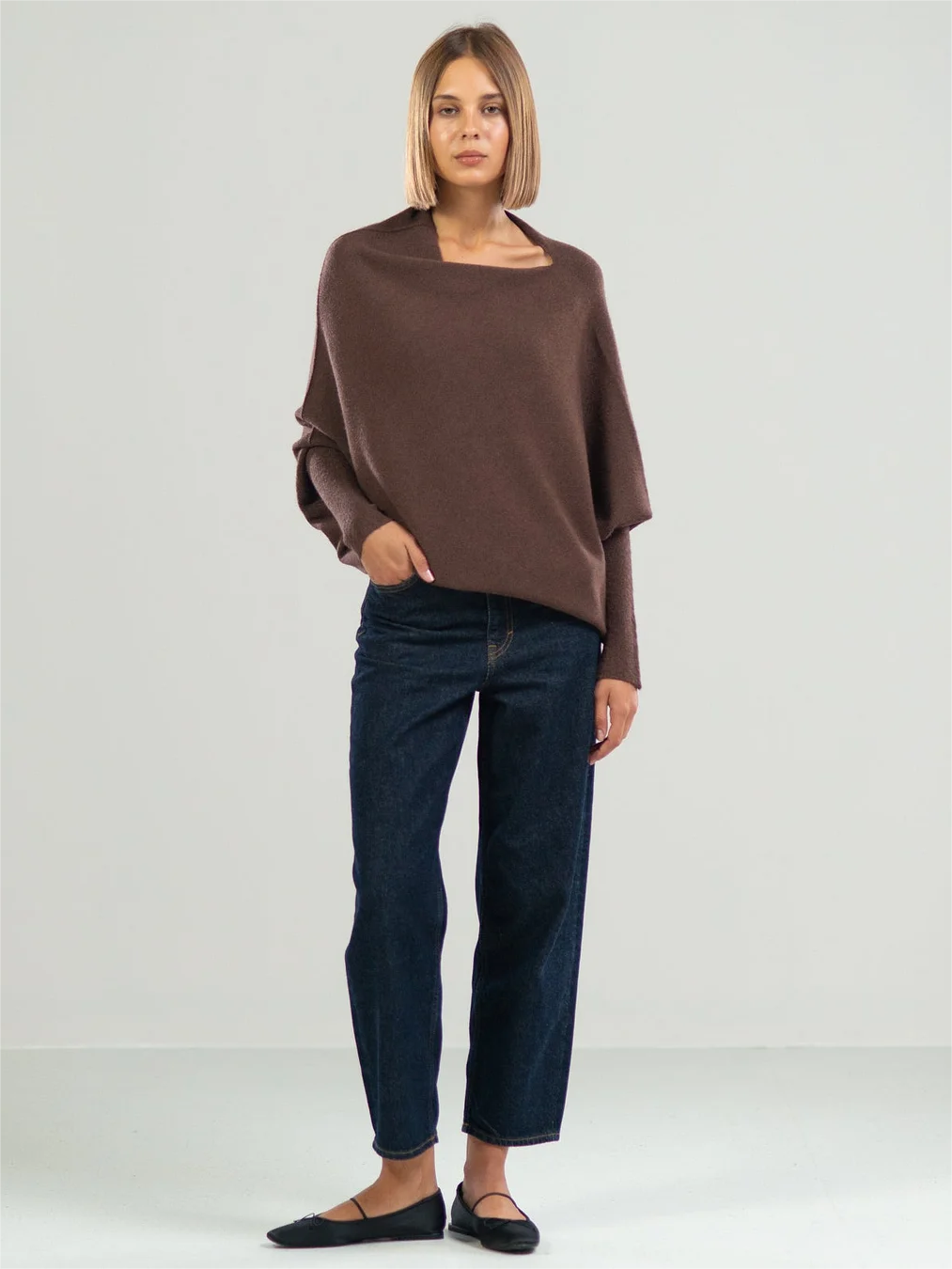 2023 Hot Sale-Asymmetric Draped Jumper (Buy 2 Free Shipping)