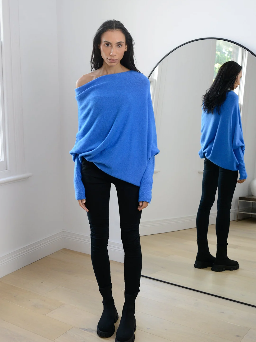 2023 Hot Sale-Asymmetric Draped Jumper (Buy 2 Free Shipping)