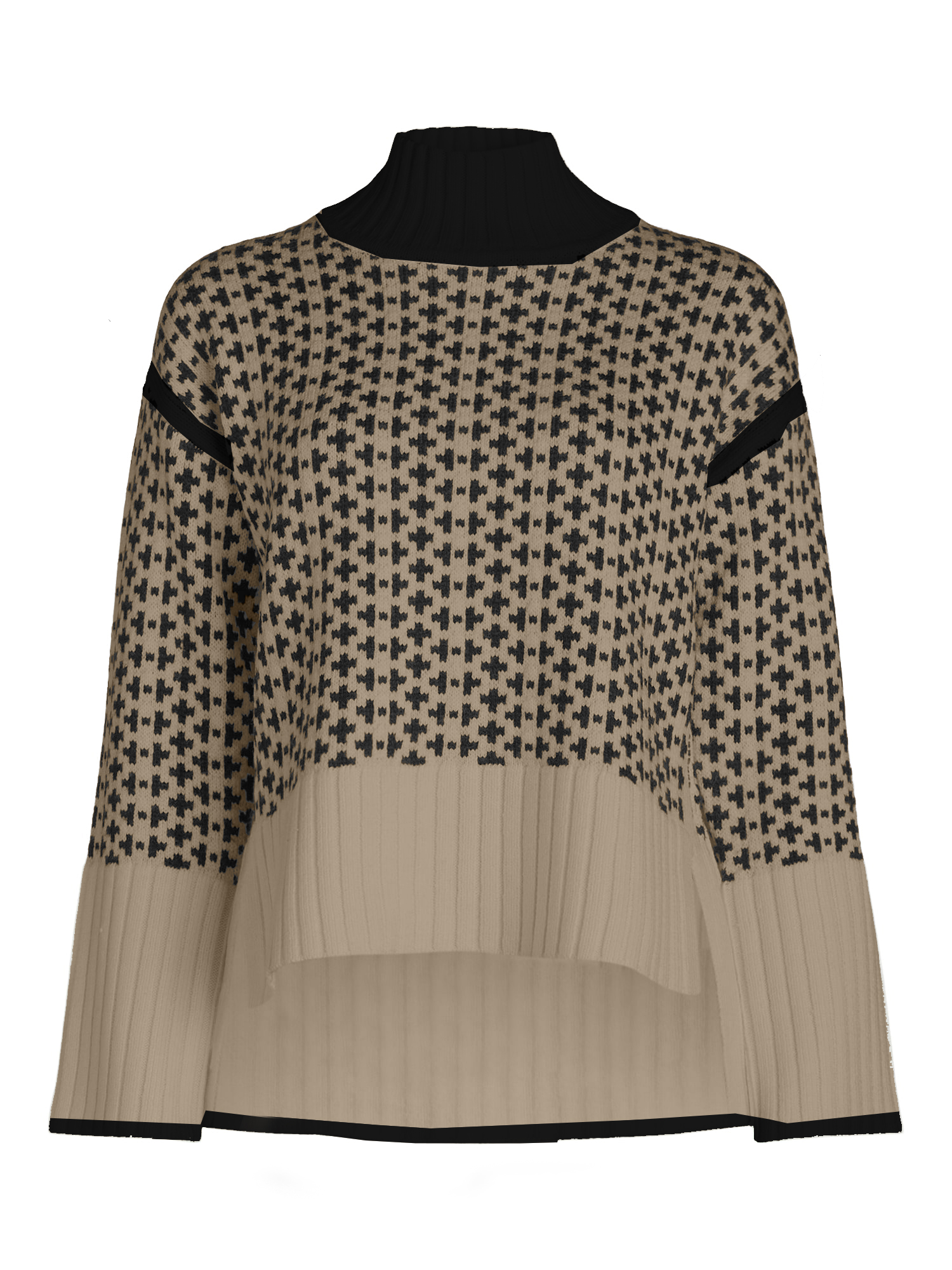 Women's Ribbed Stand Neck Sweater【Buy Two Free Shipping】