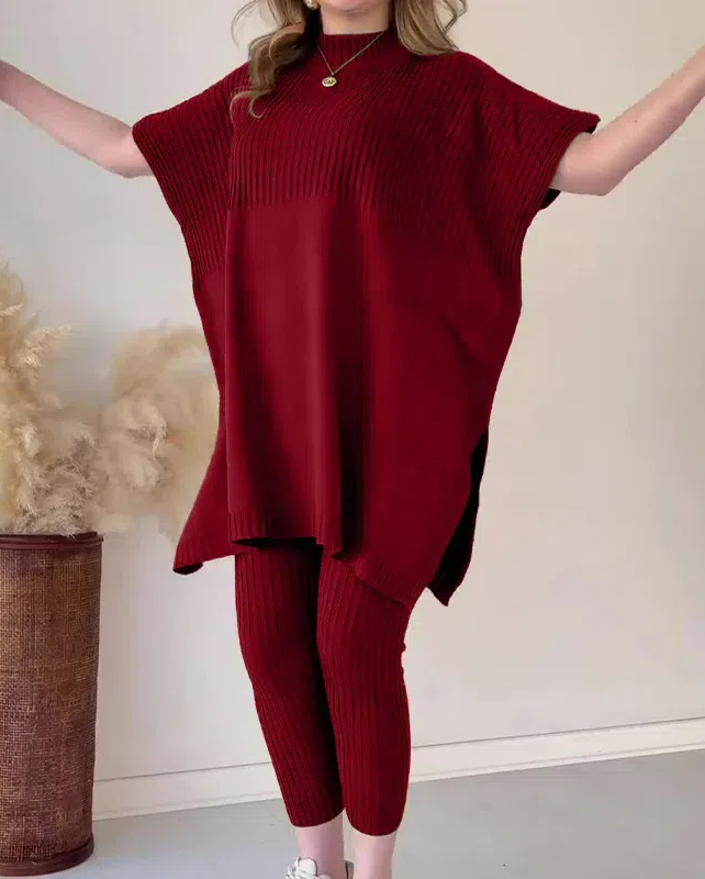 ⏰Clearance Sale 50% Knitted Two-piece Set(Buy 2 Free Shipping)