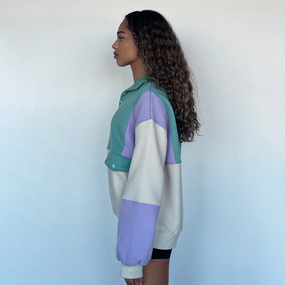 Women's 90s Retro Long Sleeve Contrast Sweatshirt(Buy 2 Free Shipping)