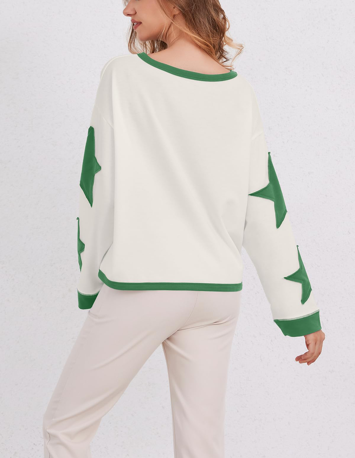Star Graphic Oversized Sweatshirts for Women (Buy 2 Free Shipping)