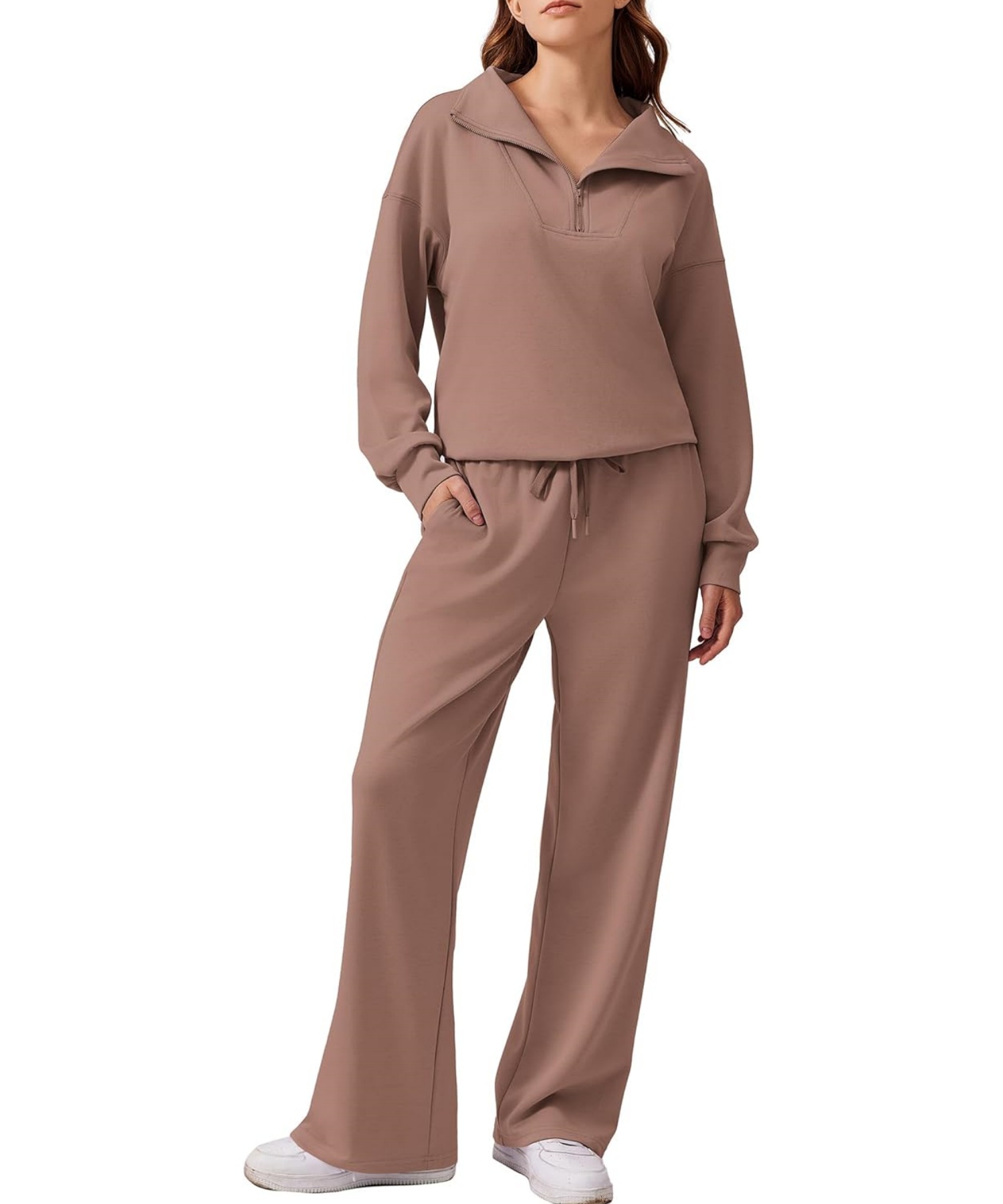 Oversized Sweatshirt Wide Leg Pants Two Piece Set (Buy 2 Free Shipping)