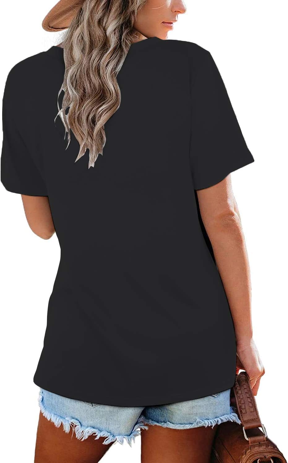 Womens Tops Casual Basic T Shirt (BUY 2 FREE SHIPPING)