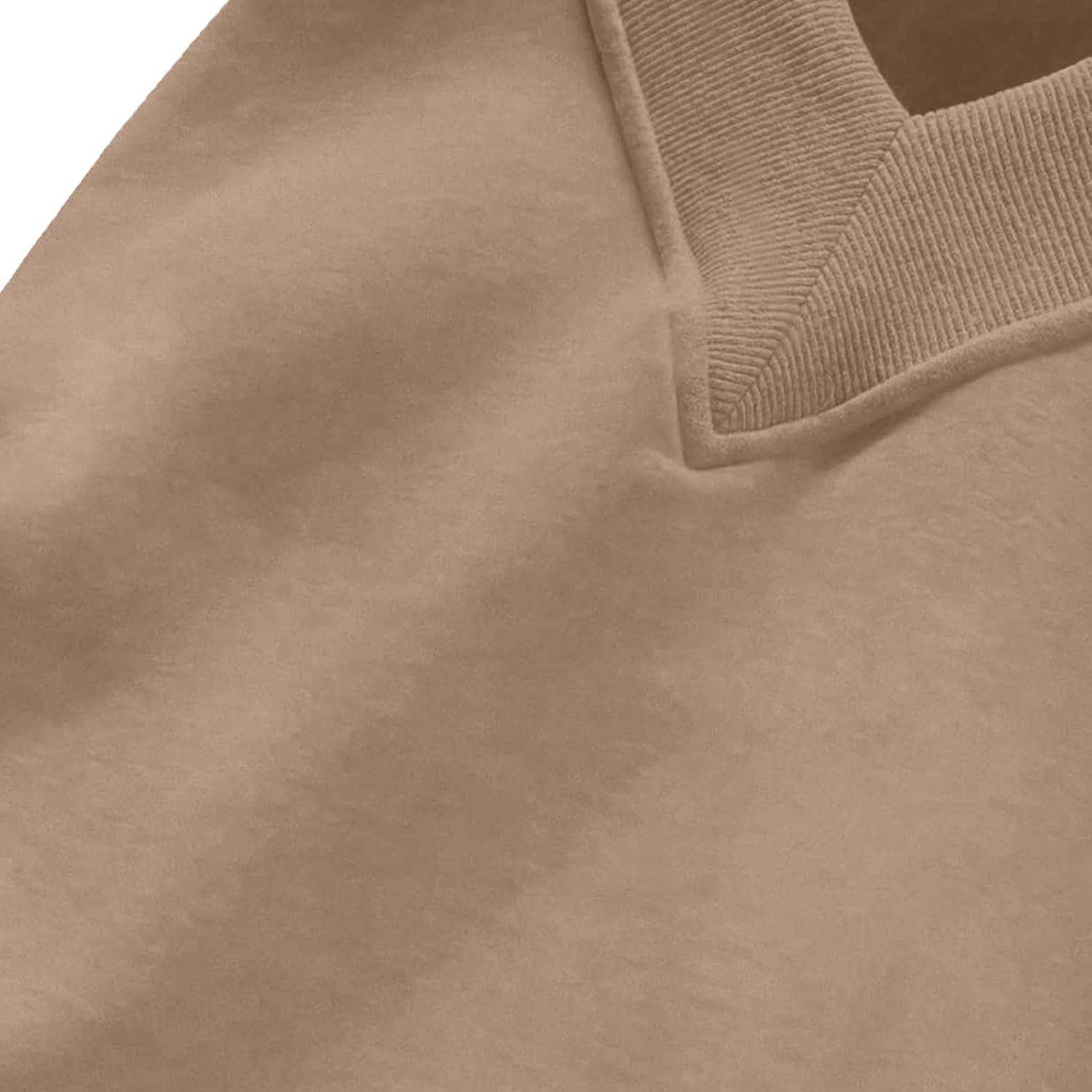 Womens Casual Sweatshirt V Neck Oversized Hoodless Solid Pullover