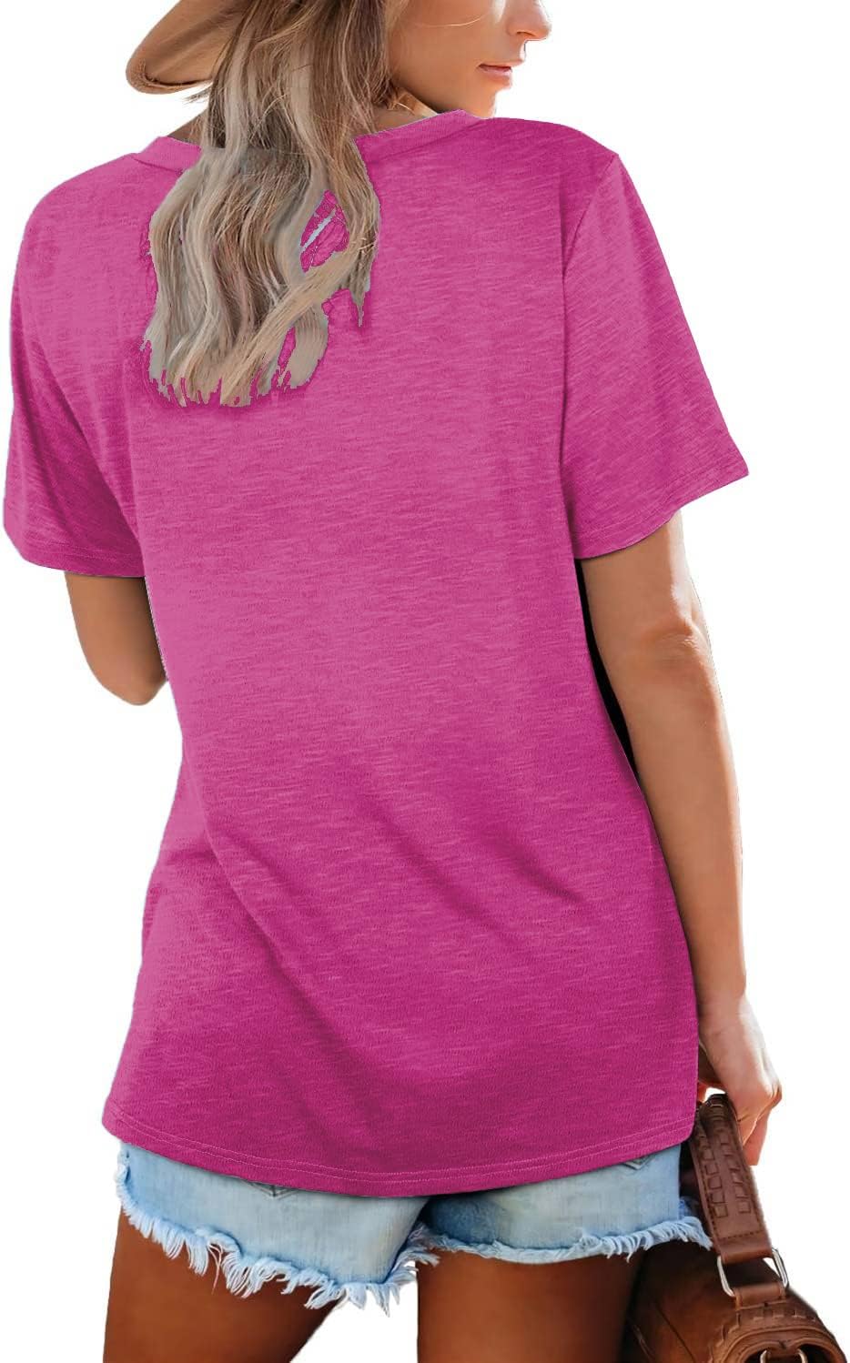 Womens Tops Casual Basic T Shirt (BUY 2 FREE SHIPPING)