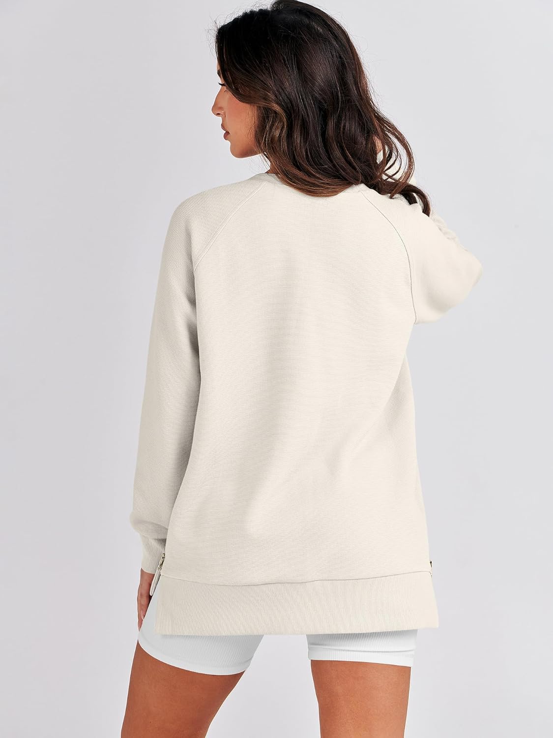  Women‘s Oversized Sweatshirt Crewneck Long Sleeve Tunic Pollover Shirts