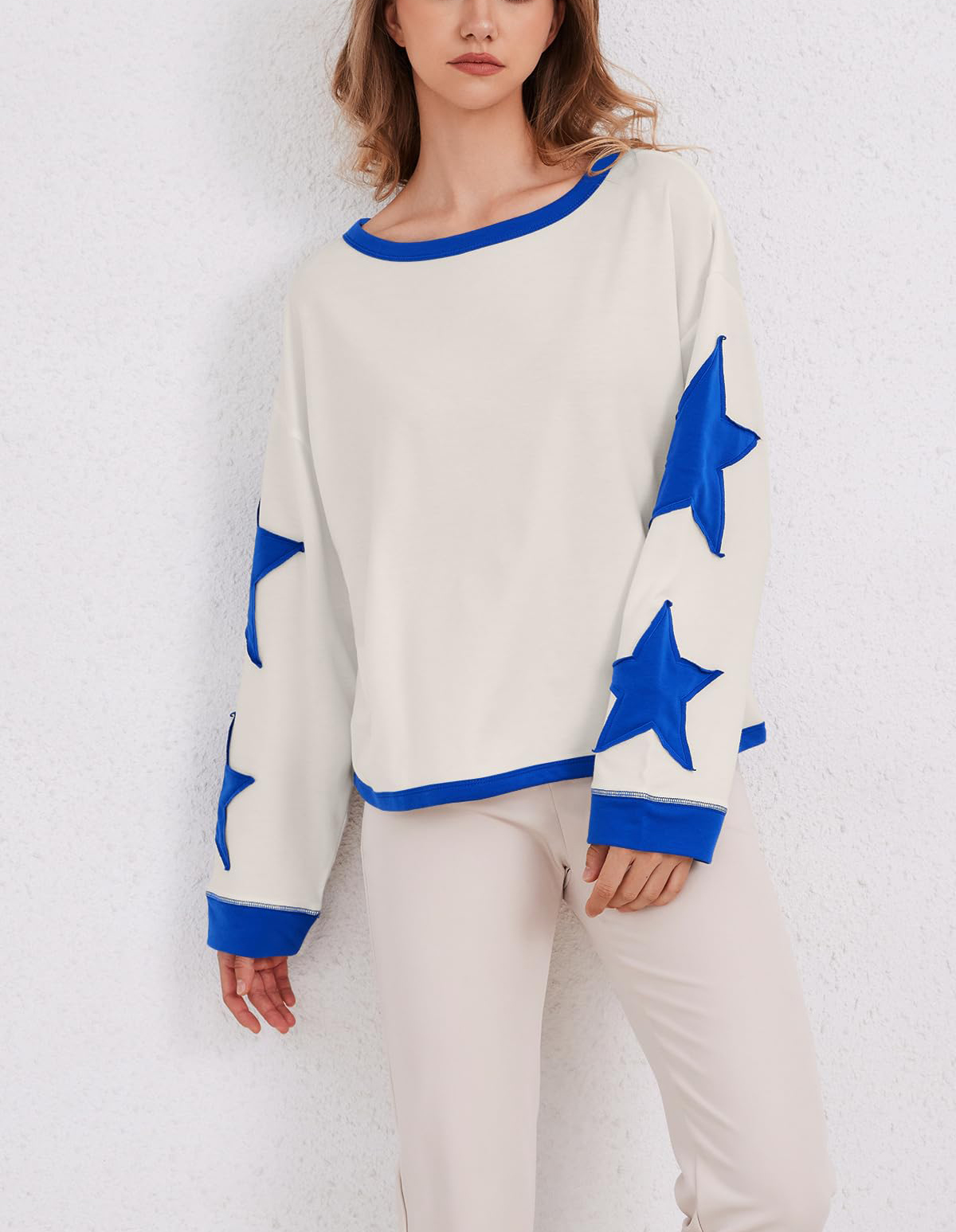 Star Graphic Oversized Sweatshirts for Women (Buy 2 Free Shipping)