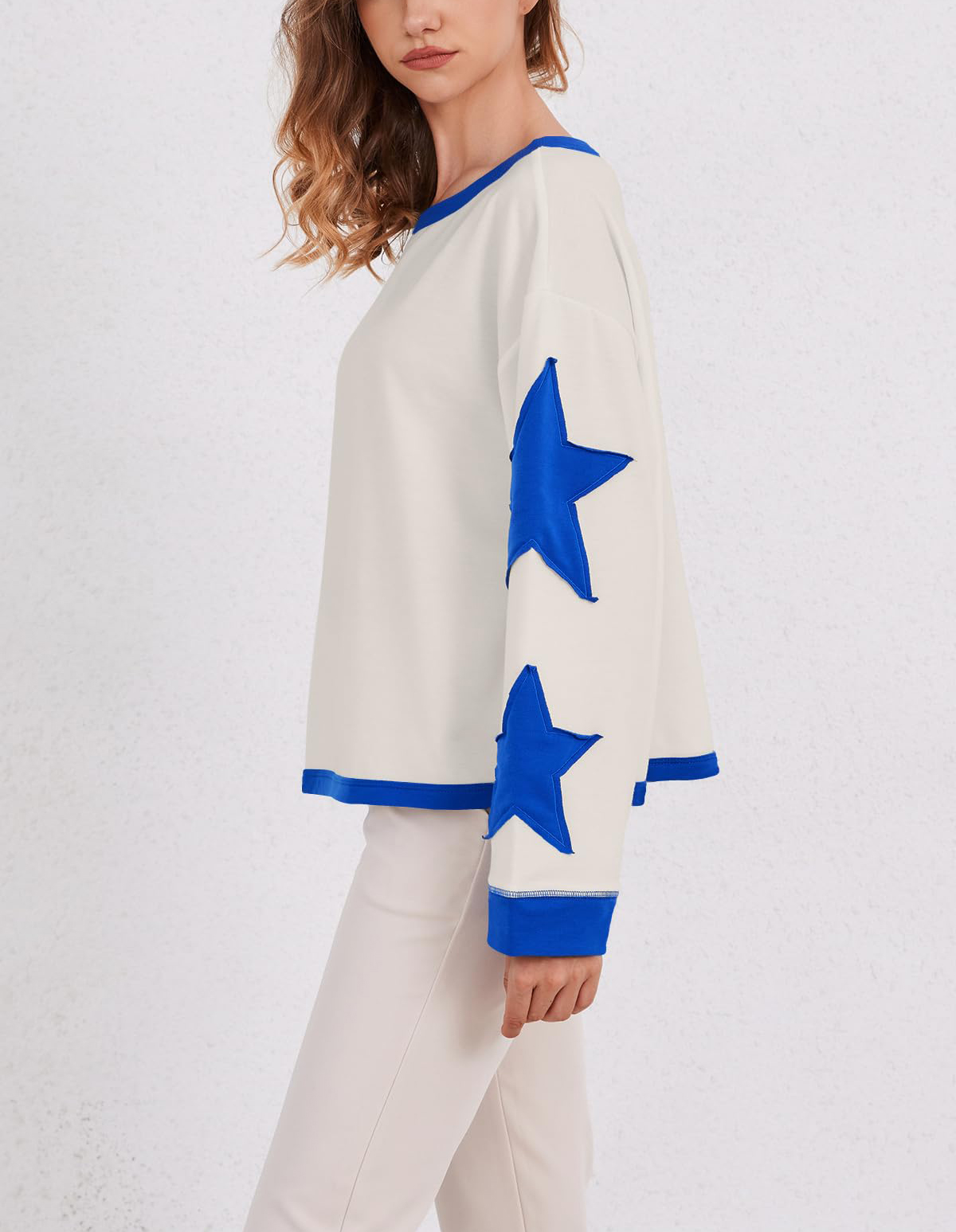 Star Graphic Oversized Sweatshirts for Women (Buy 2 Free Shipping)