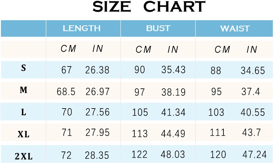 Aokosor Size Chart-Sister photos