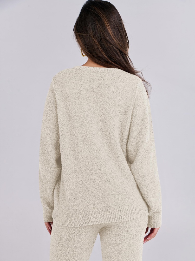 Fuzzy Fleece Lounge Sets 2 Piece Outfits (Buy 2 Free Shipping)