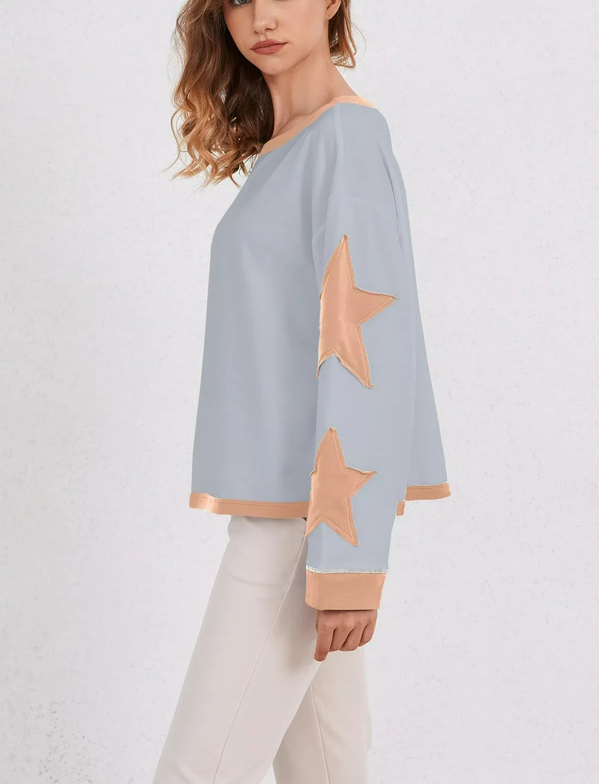 Star Graphic Oversized Sweatshirts for Women (Buy 2 Free Shipping)