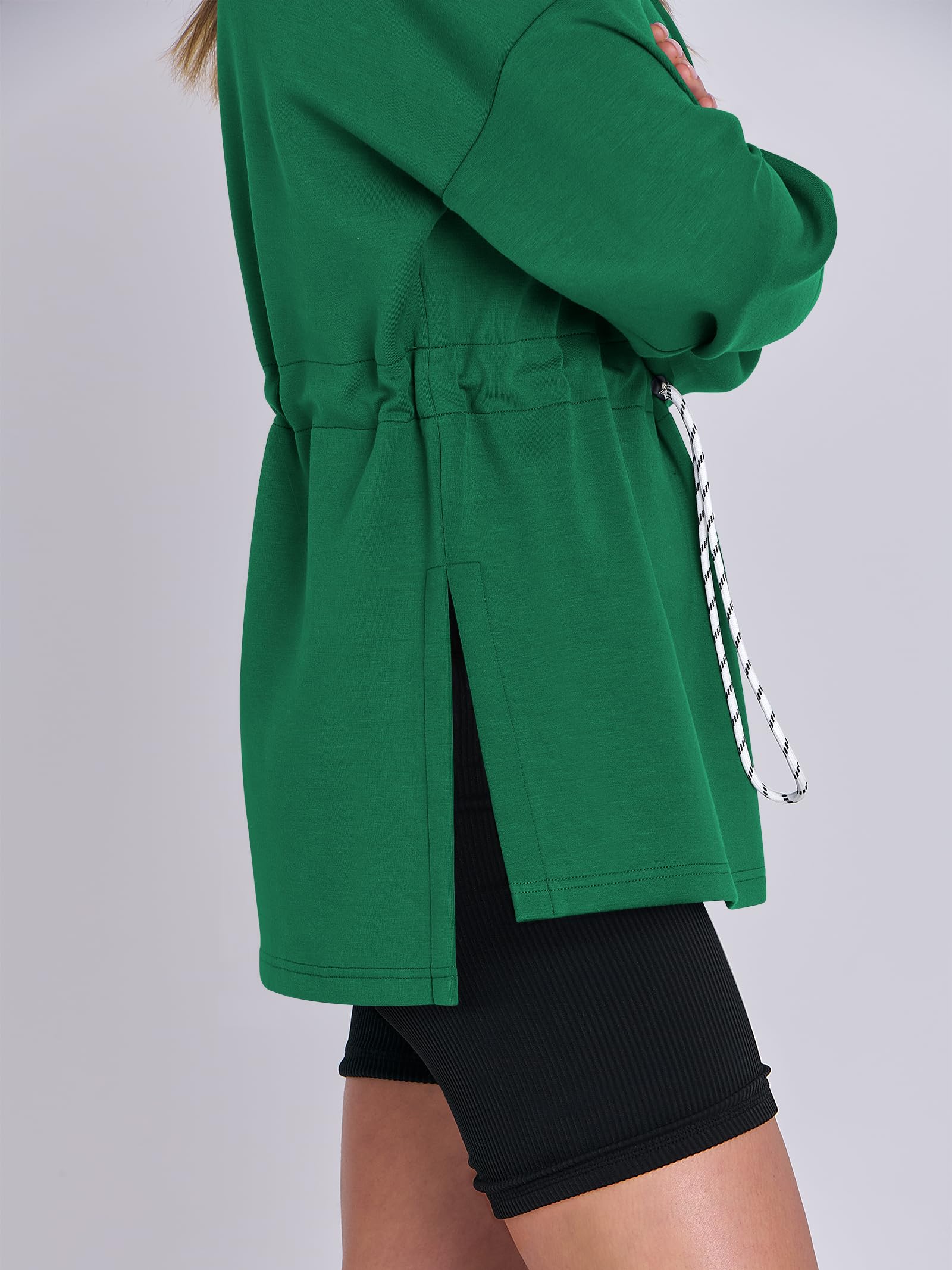 Women's Turtleneck Drawstring Waist Pullover Tops (Buy 2 Free Shipping)