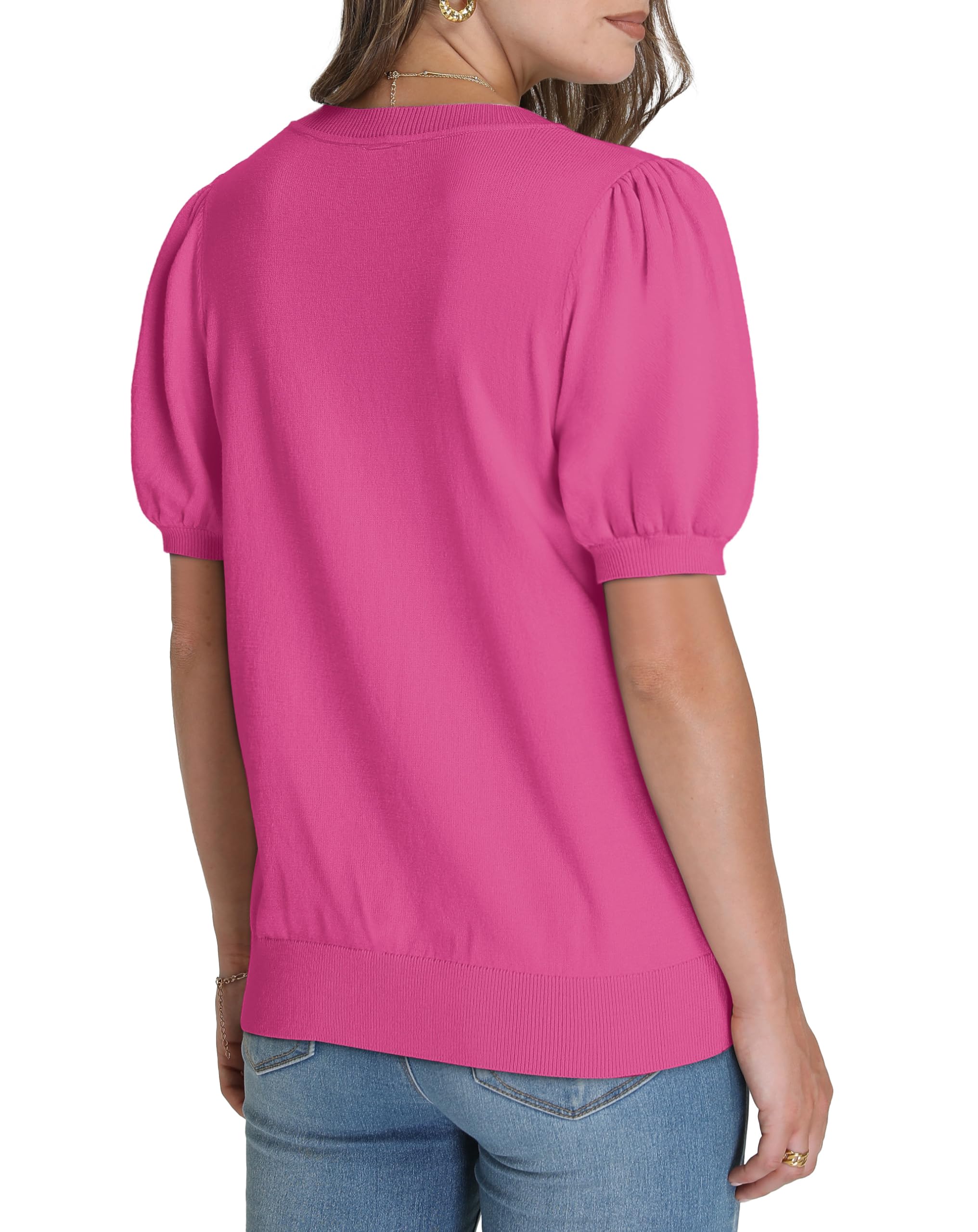 2025 New Women's Lightweight Puff Short Sleeve Sweater(buy 2 10% OFF!!!)