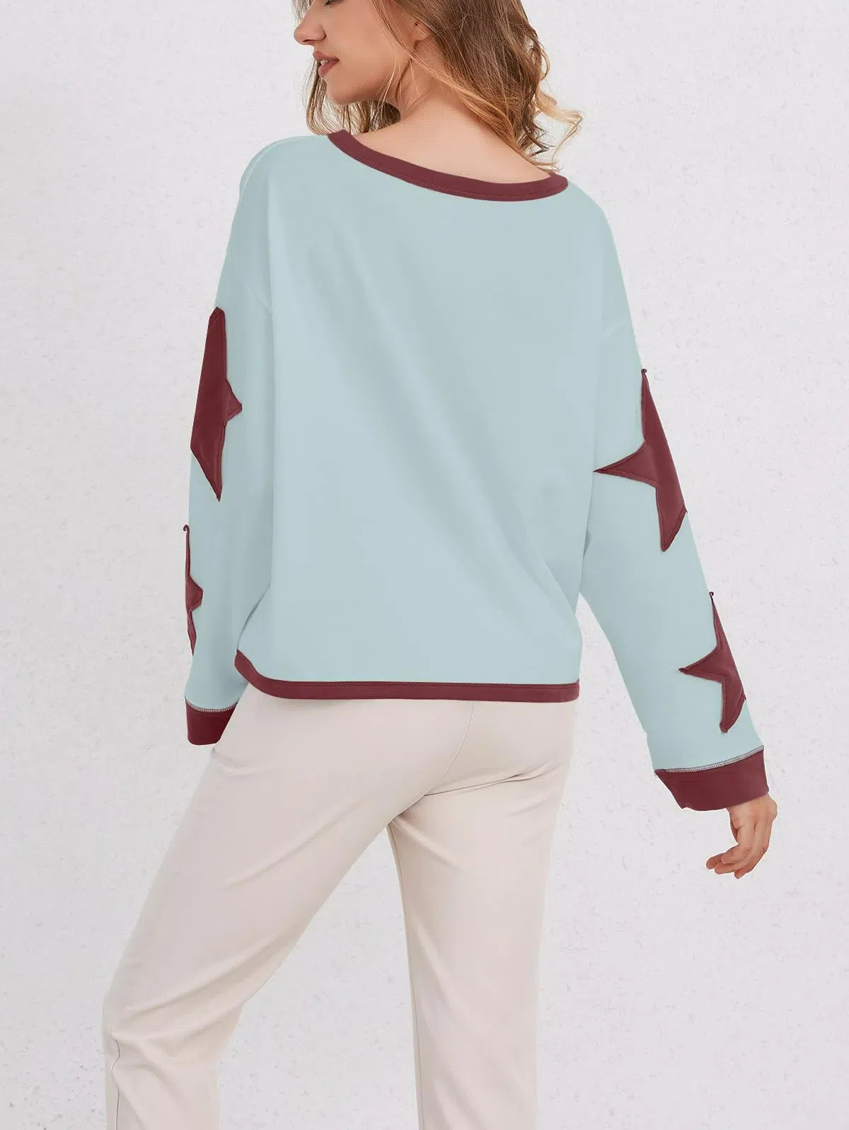 Star Graphic Oversized Sweatshirts for Women (Buy 2 Free Shipping)