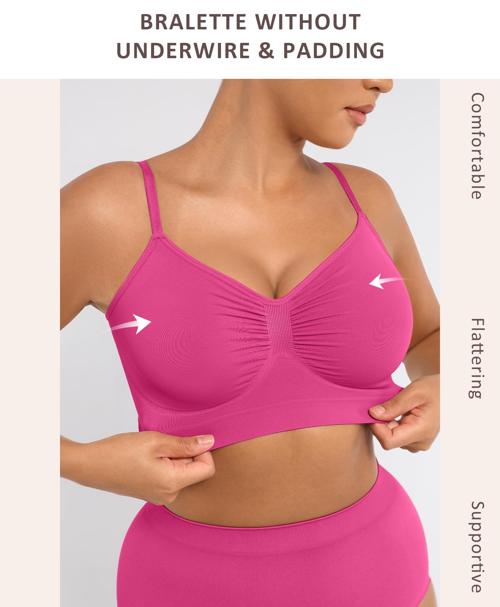 Bralettes for Women with Support Comfortable Bras No Underwire Seamless