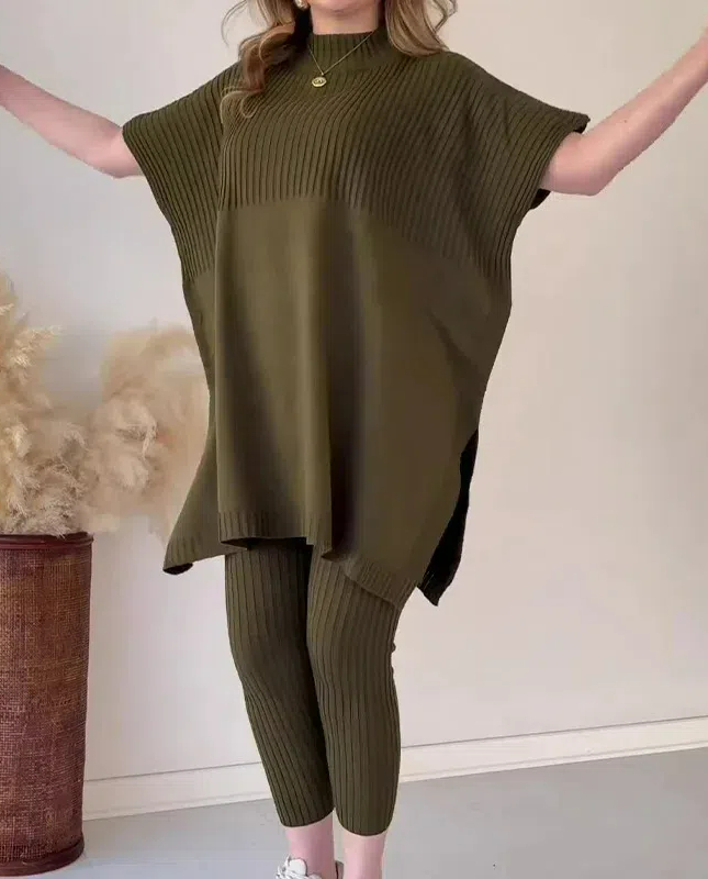 ⏰Clearance Sale 50% Knitted Two-piece Set(Buy 2 Free Shipping)