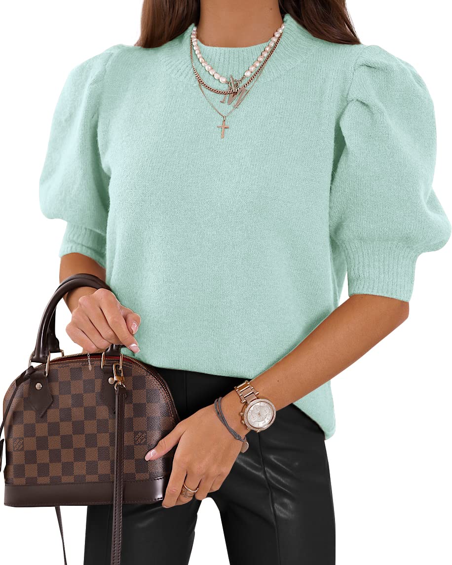 Women's Puff Short Sleeve Sweater(BUY 2 10% OFF)