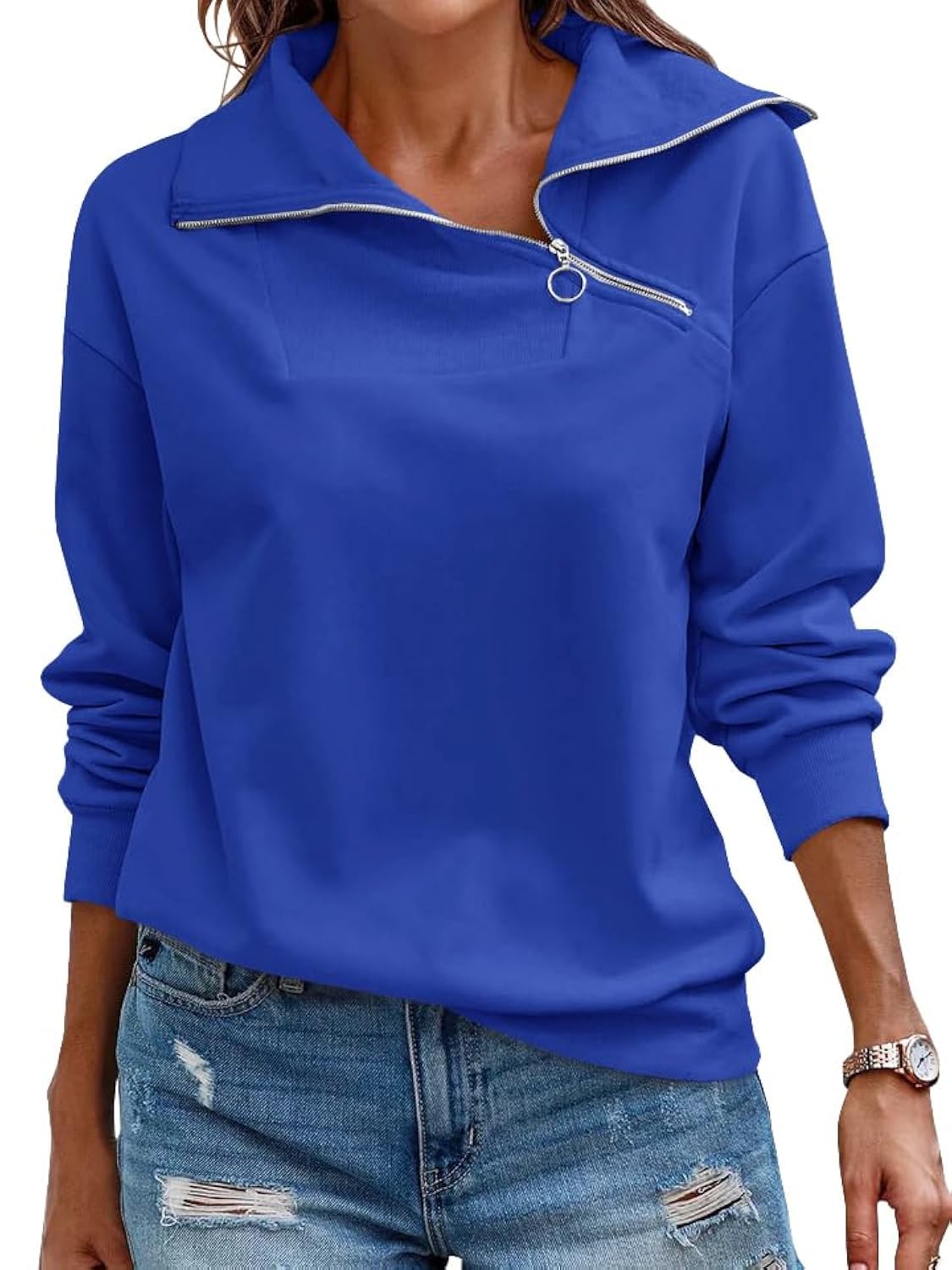 2024 New Women's Turtleneck Zipper Sweatshirt(buy 2 10% OFF)