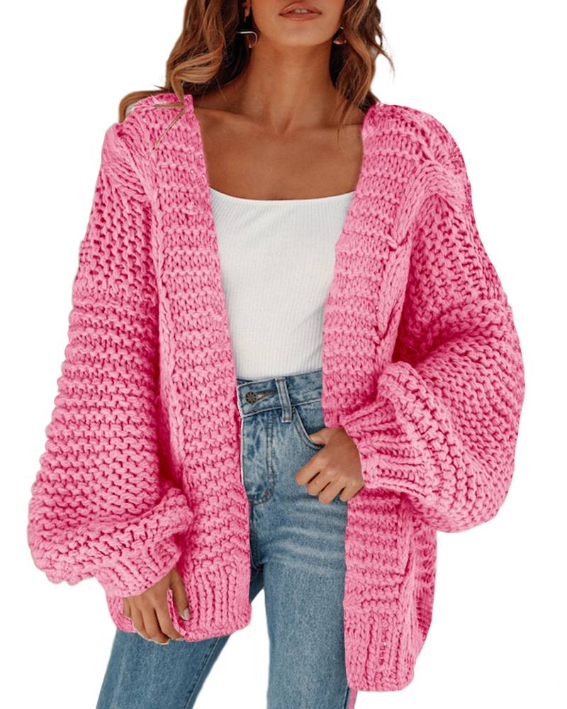 2023 Womens Knit Oversized Open Front Cardigan Sweaters