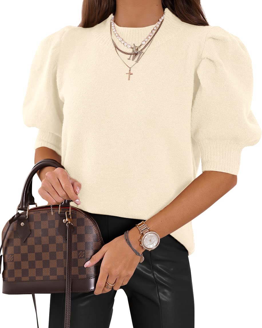 Women's Puff Short Sleeve Sweater(BUY 2 10% OFF)