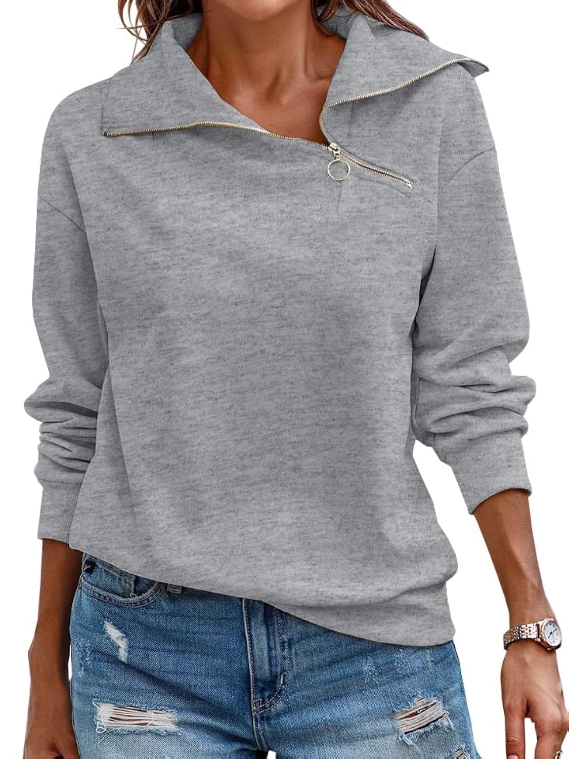 2024 New Women's Turtleneck Zipper Sweatshirt(buy 2 10% OFF)