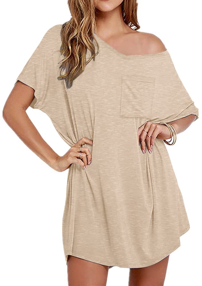Womens Boyfriend Style T-shirt Lounge Dress(BUY 2 FREE SHIPPING)