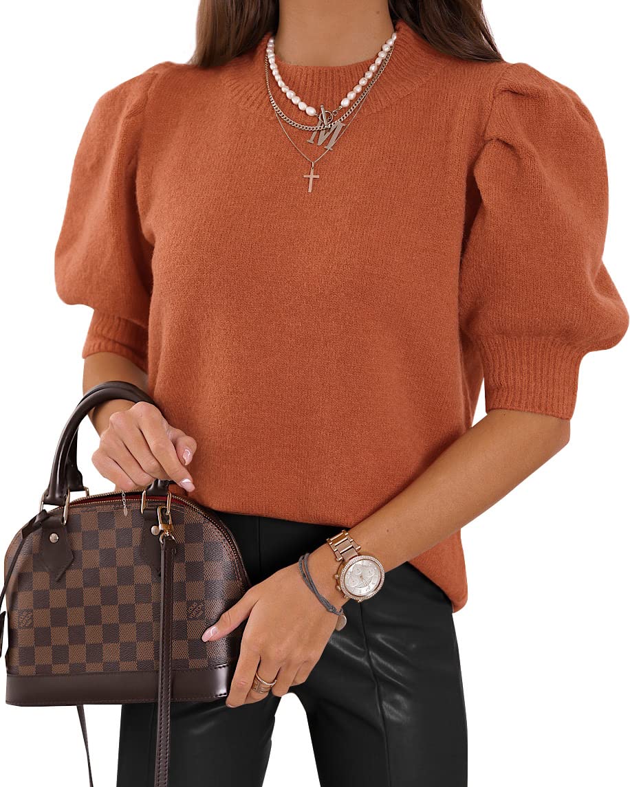 Women's Puff Short Sleeve Sweater(BUY 2 10% OFF)