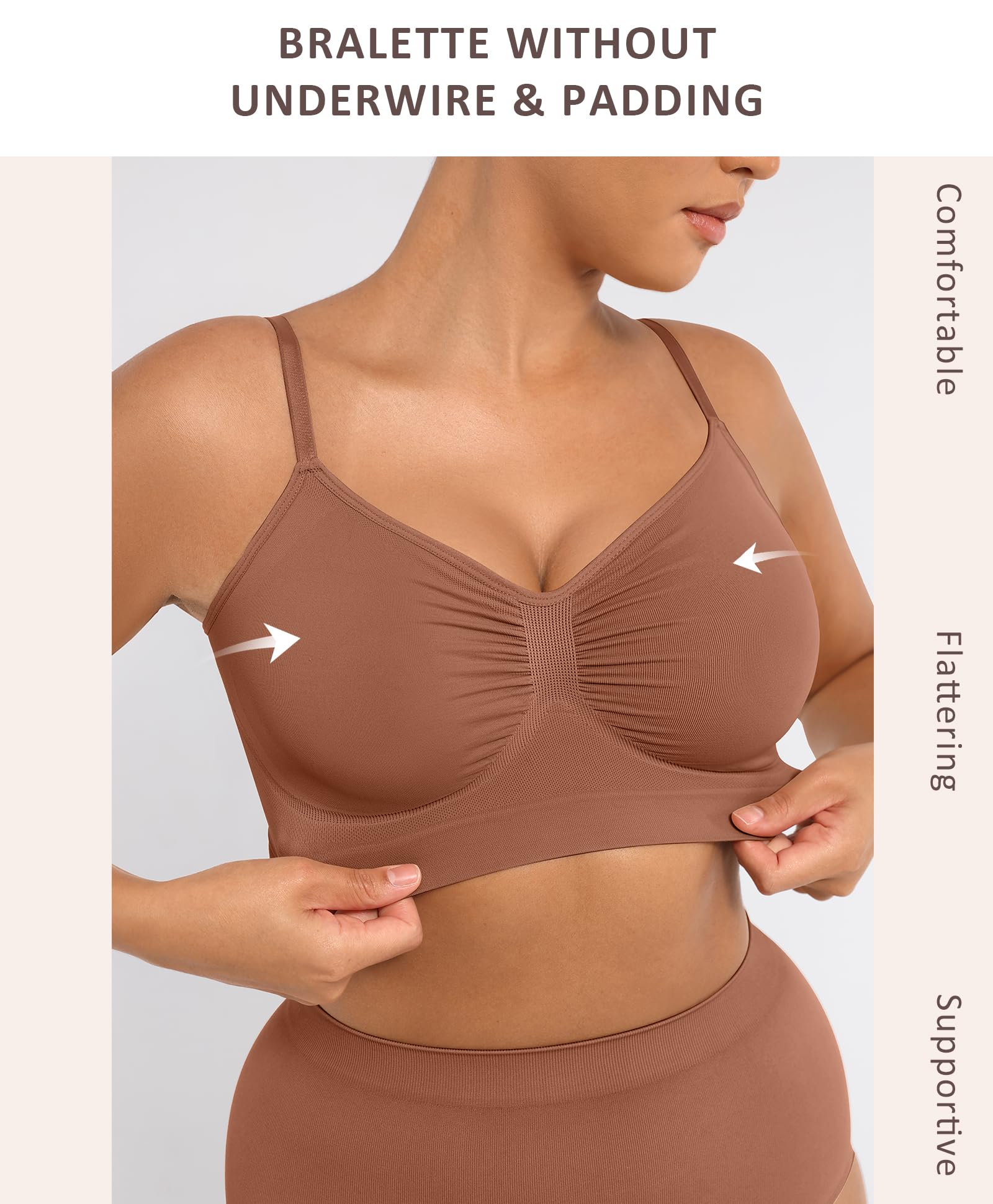 Bralettes for Women with Support Comfortable Bras No Underwire Seamless