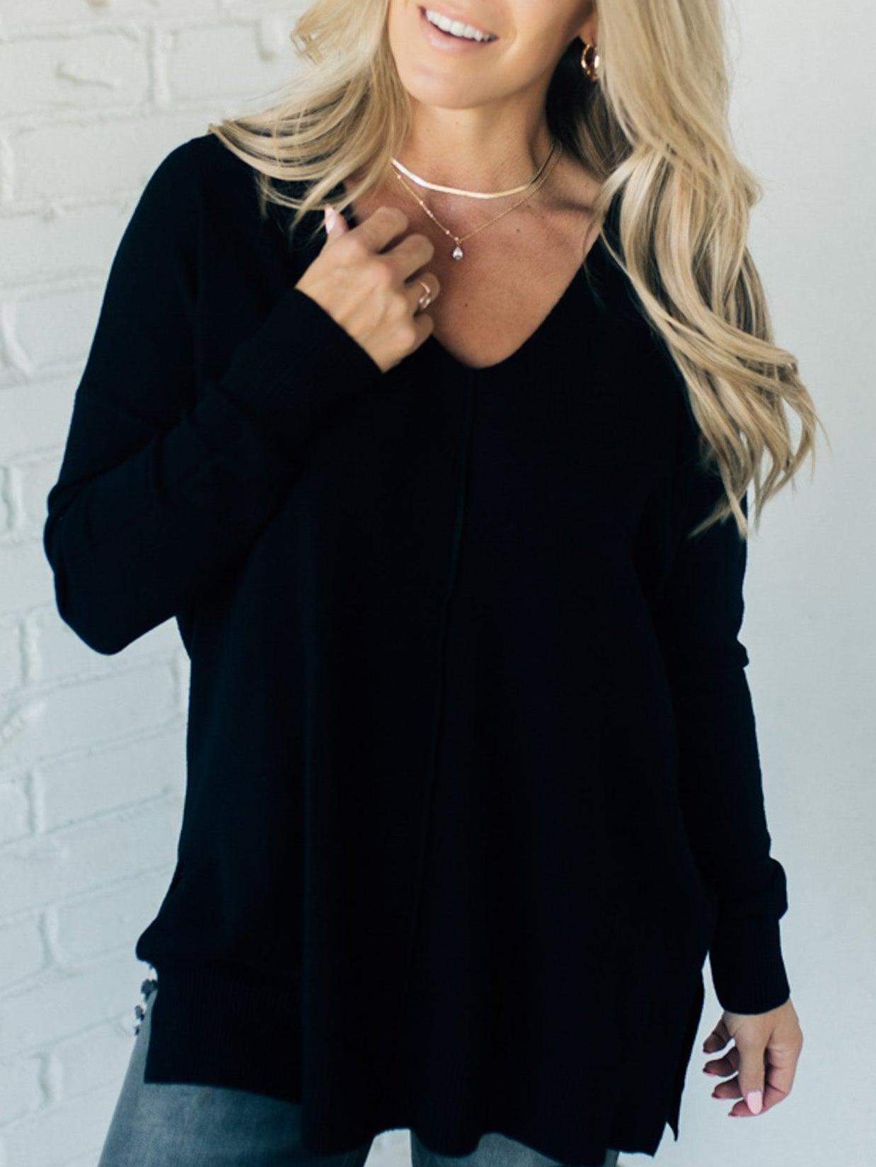 So Soft Seam Front Sweater (Buy 2 Free Shipping)