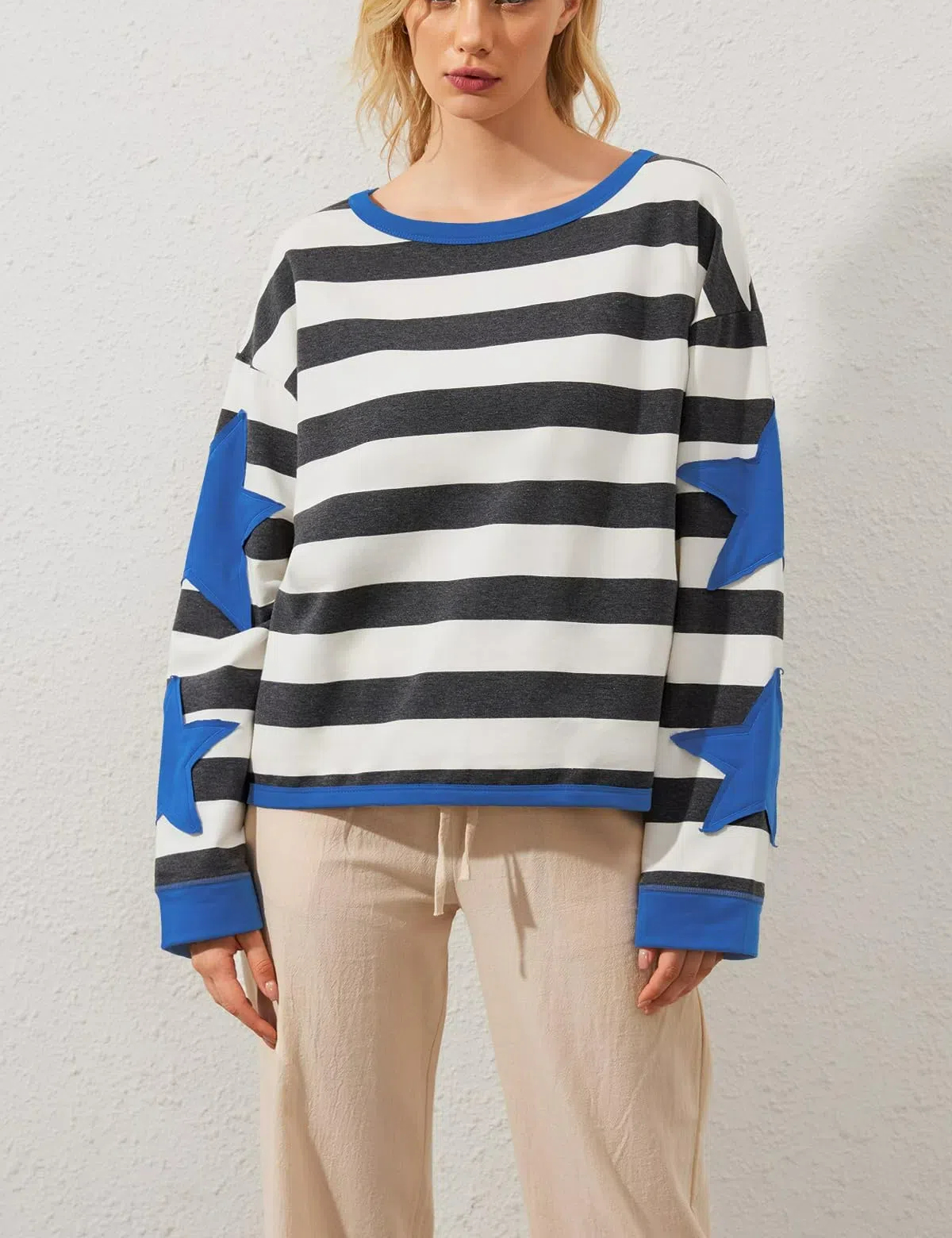 Star Graphic Oversized Sweatshirts for Women (Buy 2 Free Shipping)