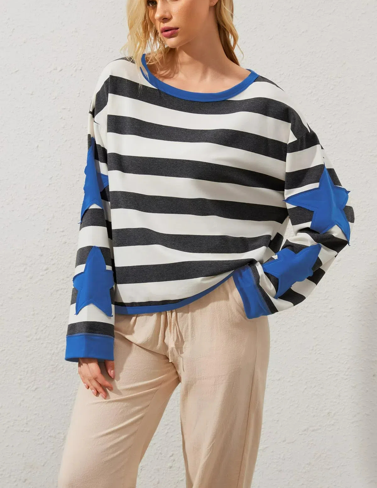 Star Graphic Oversized Sweatshirts for Women (Buy 2 Free Shipping)