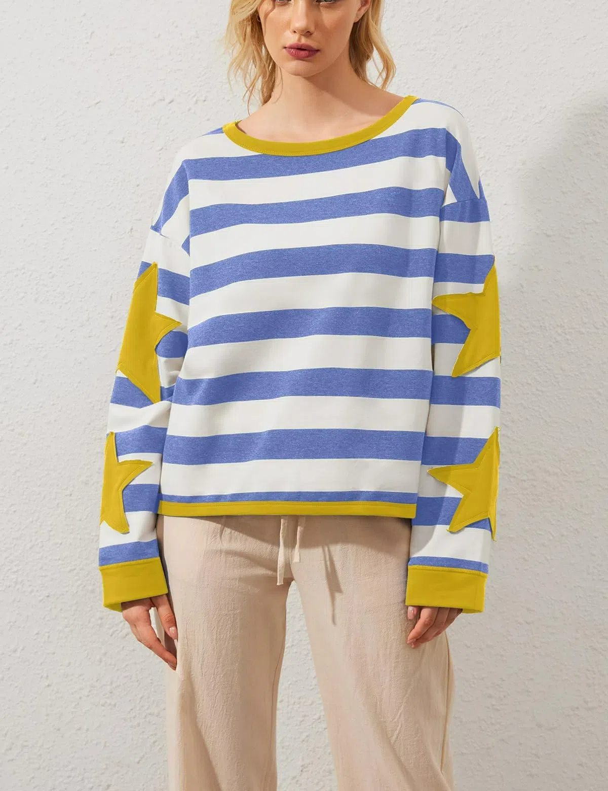 Star Graphic Oversized Sweatshirts for Women (Buy 2 Free Shipping)