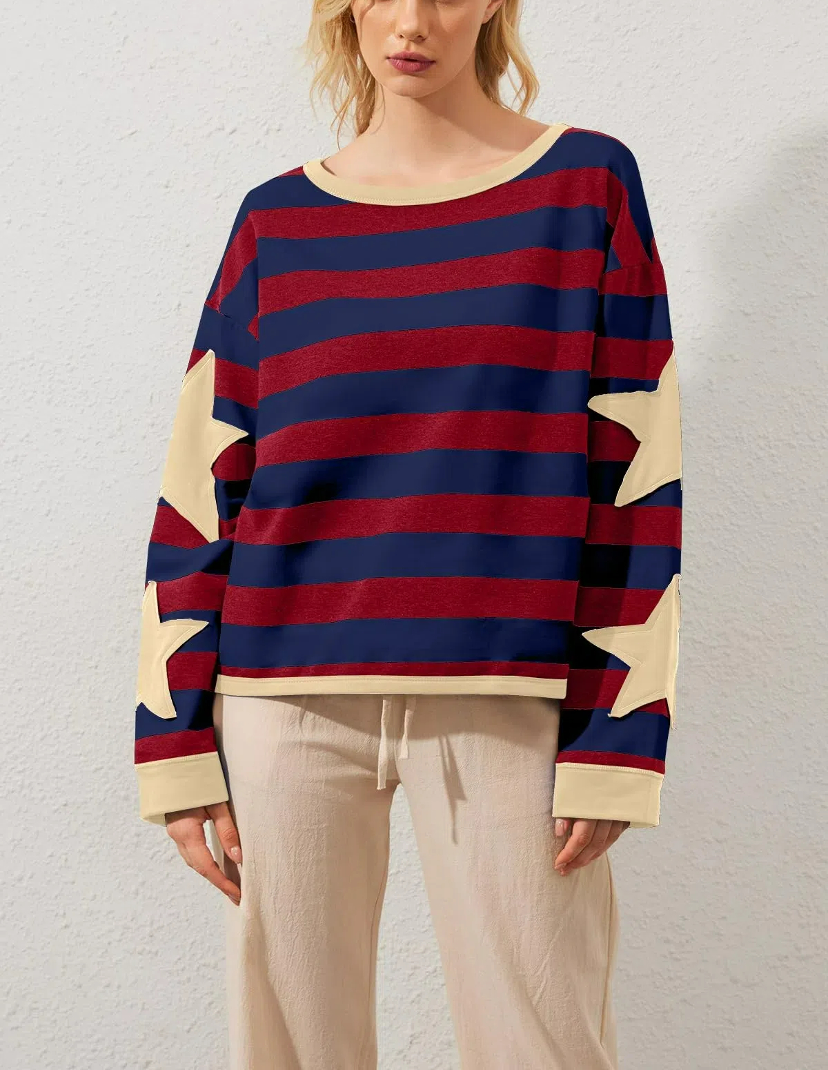 Star Graphic Oversized Sweatshirts for Women (Buy 2 Free Shipping)