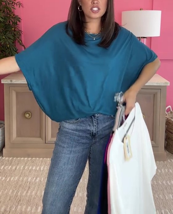 Women's Batwing Short Sleeve Top