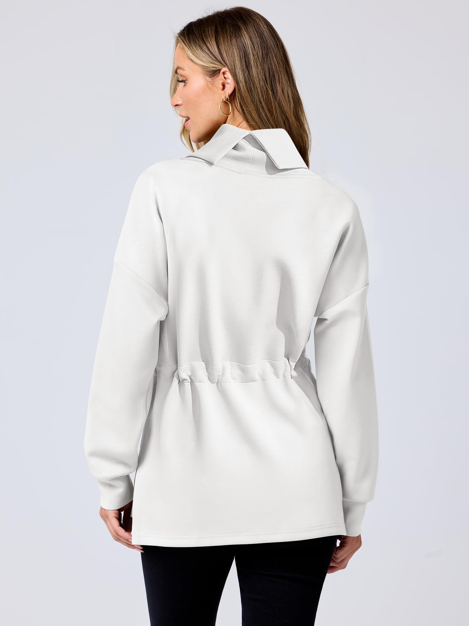 Women's Turtleneck Drawstring Waist Pullover Tops (Buy 2 Free Shipping)